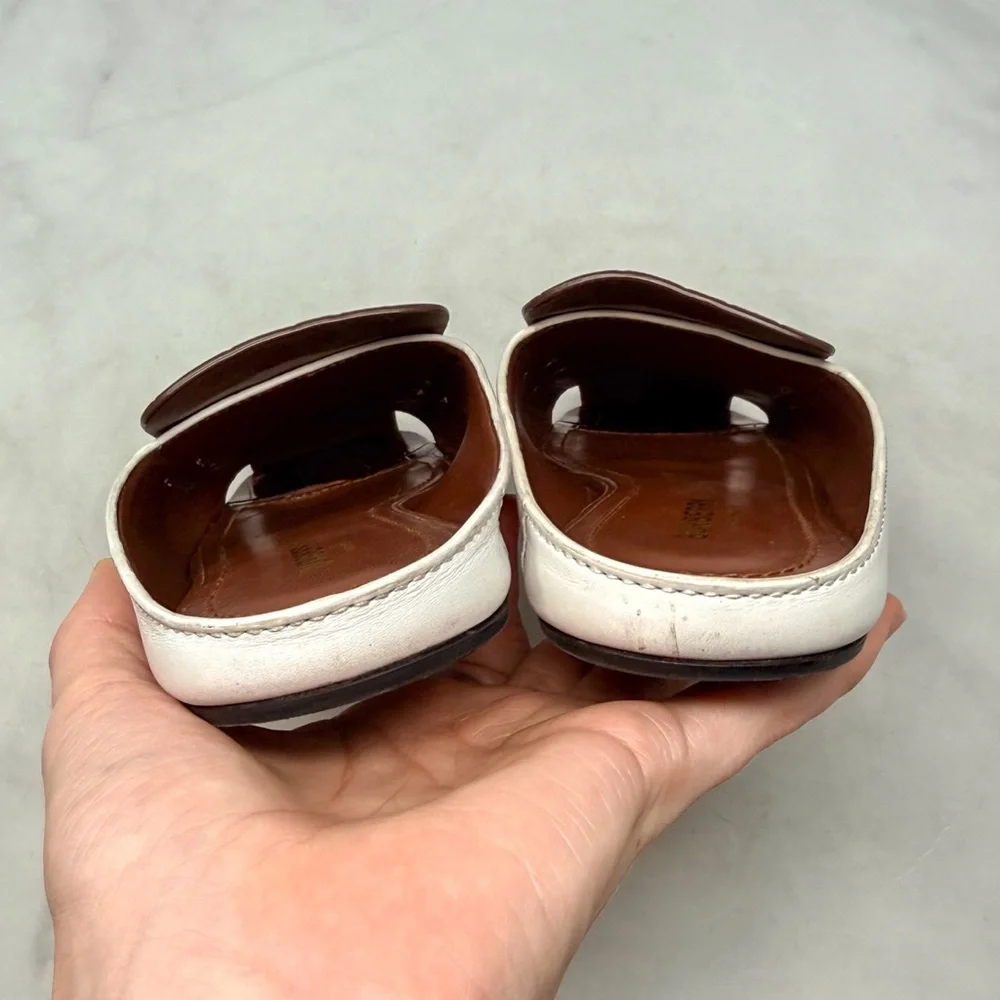 Burberry Beckswalk Leather Croc Backless Slide Mule Loafer Flat Shoes Colorblock